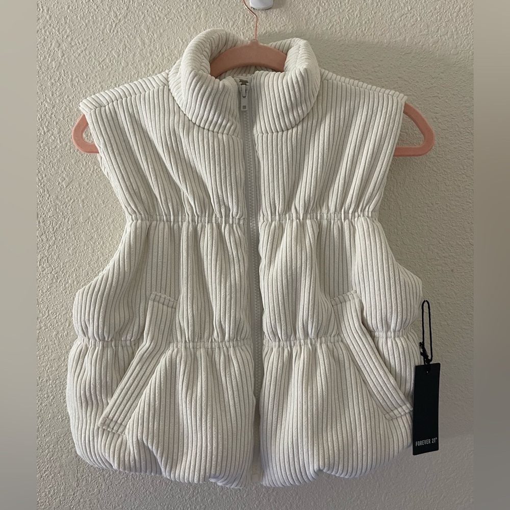 Forever 21 corduroy Puffer Vest